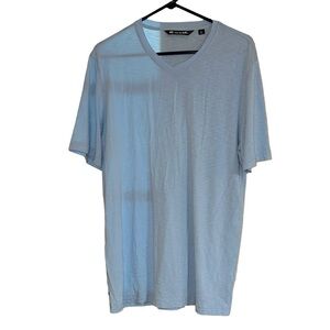 Travis Mathew Light Blue Vneck Short Sleeve Shirt Size Large